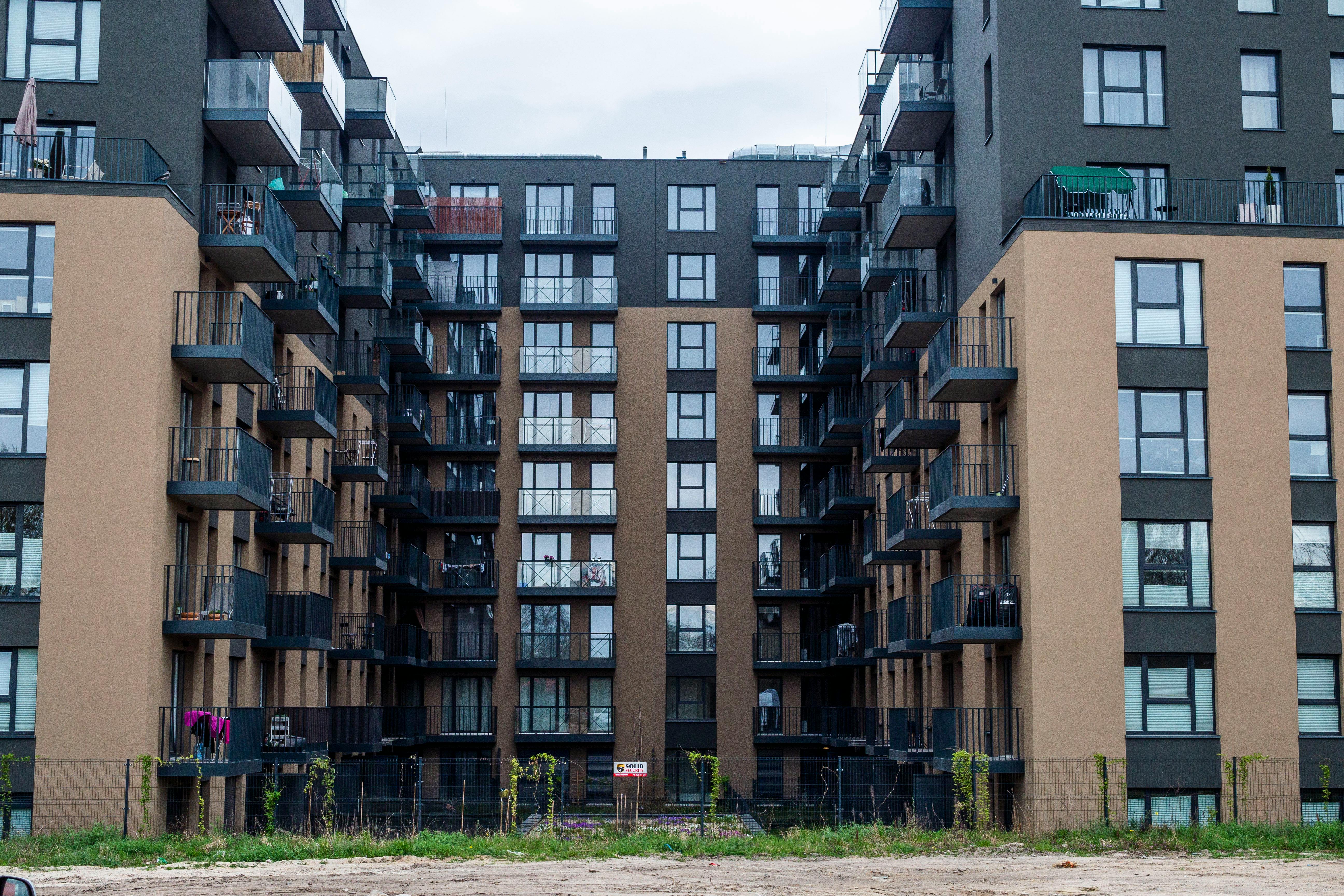 Modern apartment building represented on SkyKente